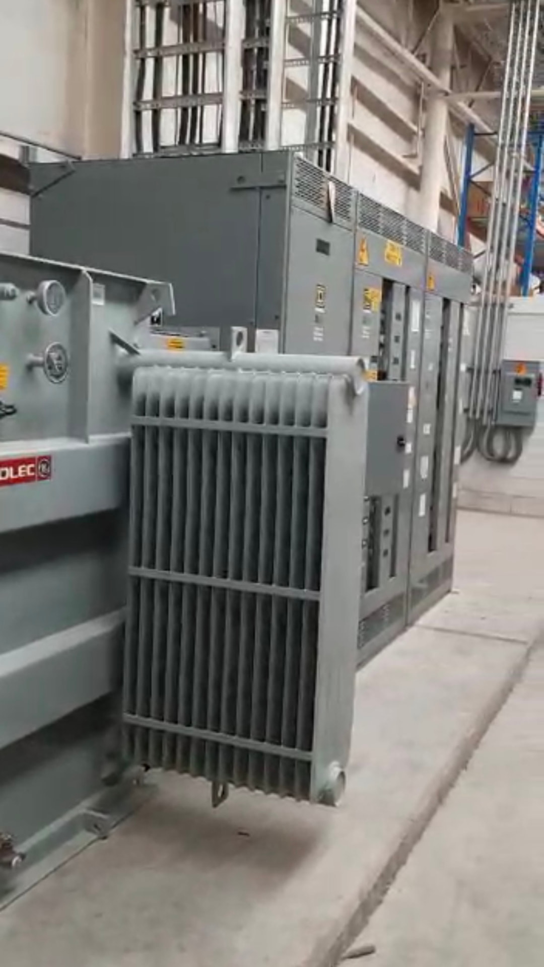 Transformador e infraestructura eléctrica industrial integrada por RWT Energy
